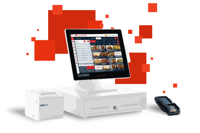 KwickPOS AIO 15" PACKAGE - UP (Wht) (New (Main Station), Professional, Semi-Integration)