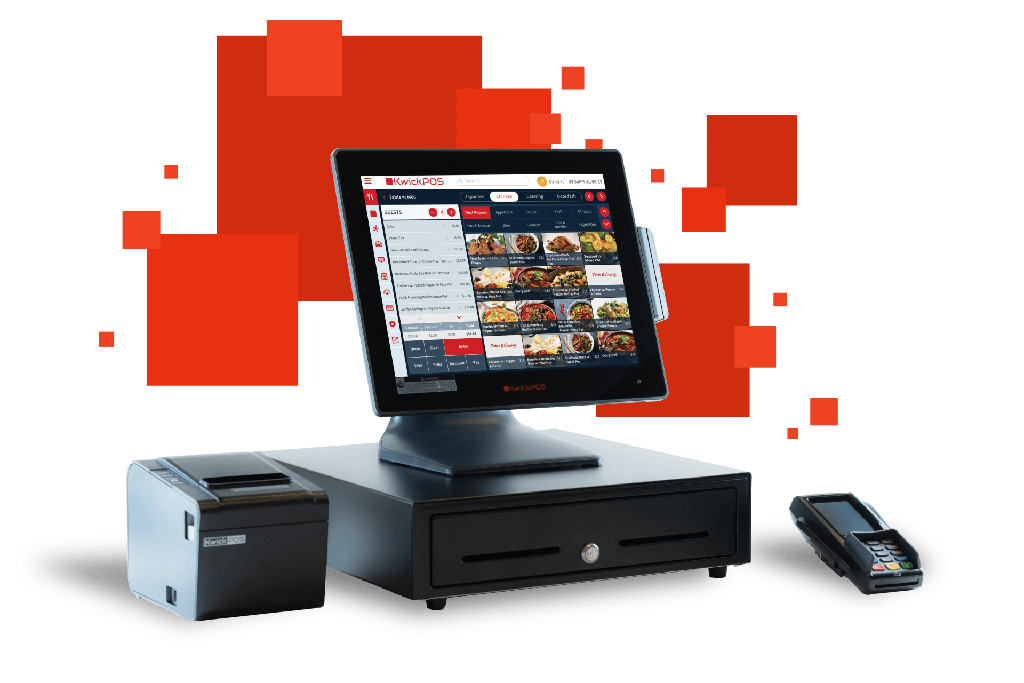 KwickPOS AIO 15" PACKAGE - Hanasis (Blk) (New (Main Station), Professional, Semi-Integration)